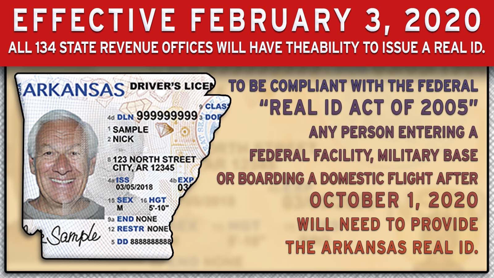 Real Id Now Available At More Locations Arkansas House Of Representatives 2255